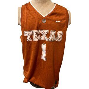 University of Texas Longhorns Jersey Mens Large Orange White Nike UT NCAA